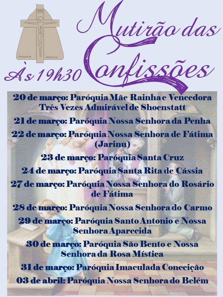 Confissões Comunitárias na Região Pastoral de Itatiba